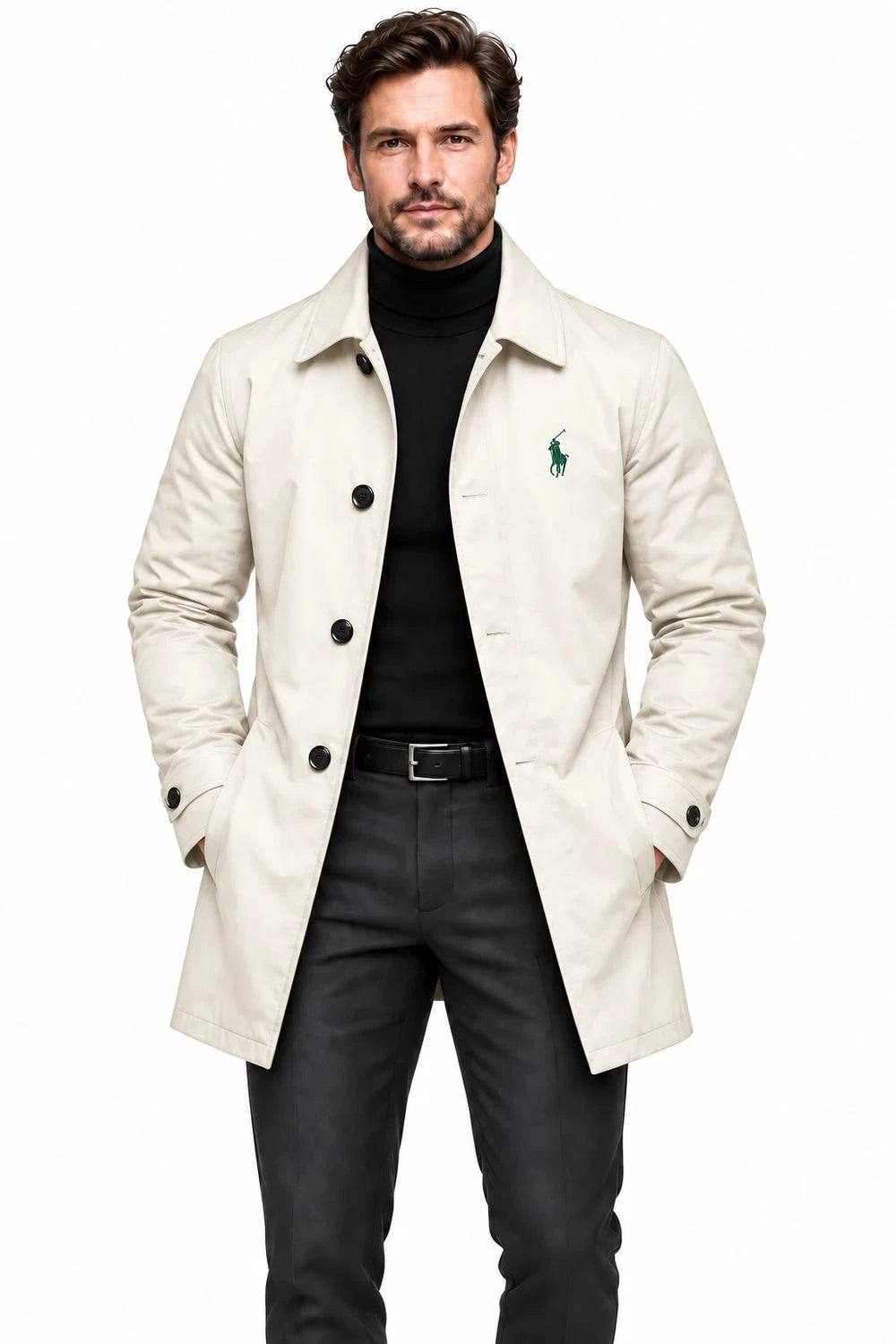 Embroidered Logo Car Coat